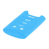 Maxbell Remote Key Fob 5Button Silicone Case Cover For Cadillac SRX SLS Light Blue