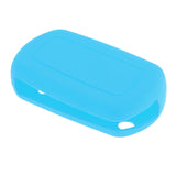 Maxbell Remote Key Fob Silicone Protective Case Cover For Land Rover LR3 Light Blue