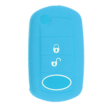 Maxbell Remote Key Fob Silicone Protective Case Cover For Land Rover LR3 Light Blue