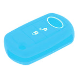 Maxbell Remote Key Fob Silicone Protective Case Cover For Land Rover LR3 Light Blue