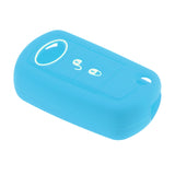 Maxbell Remote Key Fob Silicone Protective Case Cover For Land Rover LR3 Light Blue