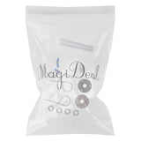 Maxbell 1 Set of Auto Car Engine Lock Bonnet Locking Hood Latch Pin Kits - Silver