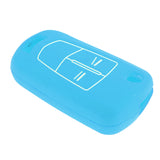 Maxbell Replacement Car 3-Button Remote Key Silicone Case Cover for Opel -Light Blue