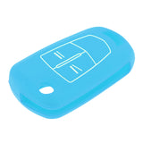 Maxbell Replacement Car 3-Button Remote Key Silicone Case Cover for Opel -Light Blue