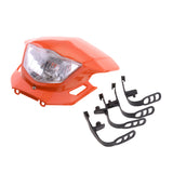 Maxbell Front Headlight HeadLamp & Orange Fairing for Motorcycle Scooter Dirt Bike