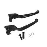 Maxbell 1 Pair Hand Brake & Clutch Levers for Harley Road King Electra Glide Black