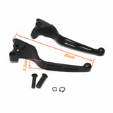 Maxbell 1 Pair Hand Brake & Clutch Levers for Harley Road King Electra Glide Black