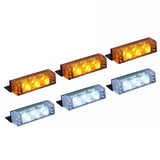 Maxbell 18-LED Emergency Vehicle Car Grille Strobe Flash Warning Lights Amber+White