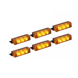 Maxbell Amber 18 LED Emergency Vehicle Car Grille Strobe Flash Warning Lights Yellow