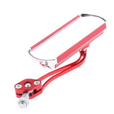 Maxbell Pair Universal Motorcycle Rectangle Rear View Side Mirrors Chrome Red