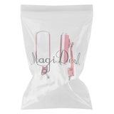 Maxbell Pair Universal Motorcycle Rectangle Rear View Side Mirrors Chrome Red
