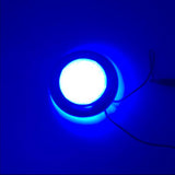 Maxbell DC 12V LED Dome Interior Stainless Round Ceiling Light Boat RV Blue