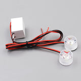 Maxbell 1 Pair DC12V-85V Universal Motorcycle Warning LED Lights - Red