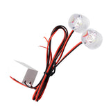 Maxbell 1 Pair DC12V-85V Universal Motorcycle Warning LED Lights - Red