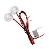 Maxbell 1 Pair DC12V-85V Universal Motorcycle Warning LED Lights - Red