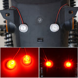 Maxbell 1 Pair DC12V-85V Universal Motorcycle Warning LED Lights - Red