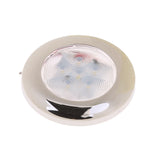 Maxbell DC 12V LED Dome Interior Stainless Round Ceiling Light Boat RV White