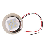 Maxbell DC 12V LED Dome Interior Stainless Round Ceiling Light Boat RV White