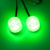 Maxbell 1 Pair DC12V-85V Universal Motorcycle Warning LED Lights - Green