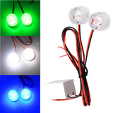 Maxbell 1 Pair DC12V-85V Universal Motorcycle Warning LED Lights - Green