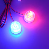 Maxbell 1 Pair DC12V-85V Universal Motorcycle Warning LED Lights Red+Blue