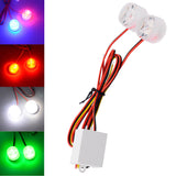 Maxbell 12-85V Car Flashing Emergency Warning LED Strobe Lights Flasher Red Blue