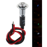 Maxbell 8mm 12V LED Dash Panel Warning Fog Light Indicator Lamp Car Van Boat Blue