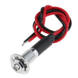 Maxbell 8mm 12V LED Dash Panel Warning Fog Light Indicator Lamp Car Van Boat Blue