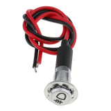 Maxbell 8mm 12V LED Dash Panel Warning Fog Light Indicator Lamp Car Van Boat Blue