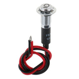 Maxbell 8mm 12V LED Dash Panel Warning Fog Light Indicator Lamp Car Van Boat Blue