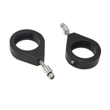 Maxbell Pair Turn Signal Mount Bracket 41mm Fork Relocation Clamps for Harley Black