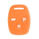 Maxbell 3-Button Silicone Cover Fits for Honda Accord Remote Key Case Orange