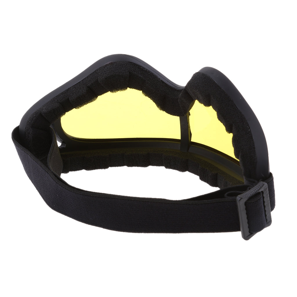Maxbell Sports Racing Goggles Eyewear with Yellow Lens for Motorcycle ATV Dirt Bike