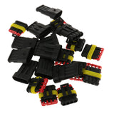 Maxbell 10 Kit 4 Pin Way Sealed Waterproof Electrical Wire Connector Plug Terminal