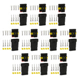 Maxbell 10 Kit 4 Pin Way Sealed Waterproof Electrical Wire Connector Plug Terminal