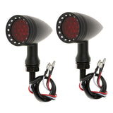 Maxbell 2 Piece 20-LED BrakeTurn Signal Tail Light for Motorcycle Black + Red #5