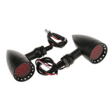 Maxbell 2 Piece 20-LED BrakeTurn Signal Tail Light for Motorcycle Black + Red #5