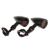 Maxbell 2 Piece 20-LED BrakeTurn Signal Tail Light for Motorcycle Black + Red #5