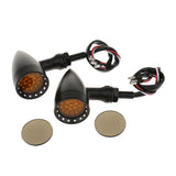 Maxbell 2 Piece 20-LED BrakeTurn Signal Tail Light for Motorcycle Black + Amber #4