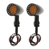 Maxbell 2 Piece 20-LED BrakeTurn Signal Tail Light for Motorcycle Black + Amber #4