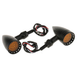 Maxbell 2 Piece 20-LED BrakeTurn Signal Tail Light for Motorcycle Black + Amber #4