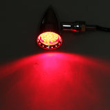 Maxbell 2 Piece 20-LED BrakeTurn Signal Tail Light for Motorcycle Chrome + Red #3