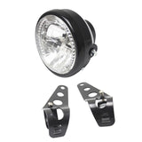 Maxbell 7" Universal Motorcycle Headlight LED Turn Signal Light Black Bracket Mount