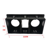 Maxbell 1 Square Rocker Switch Panel Housing and 2 Socket Holder Frame