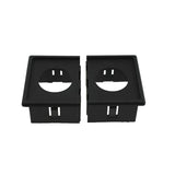 Maxbell 1 Square Rocker Switch Panel Housing and 2 Socket Holder Frame