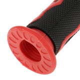 Maxbell Universal 7/8'' Motorcycle Scooter Handlebar Hand Grips Rubber Red