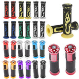 Maxbell Universal 7/8'' Motorcycle Scooter Handlebar Hand Grips Rubber Red