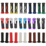 Maxbell Universal 7/8'' Motorcycle Scooter Handlebar Hand Grips Rubber Red