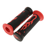 Maxbell Universal 7/8'' Motorcycle Scooter Handlebar Hand Grips Rubber Red