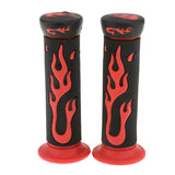 Maxbell Universal 7/8'' Motorcycle Scooter Handlebar Hand Grips Rubber Red